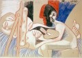 El artista y su modelo L artista et son modele 8 1970 cubista Pablo Picasso